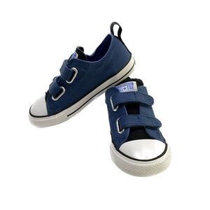 Converse Velcro navy blue & black size 10C